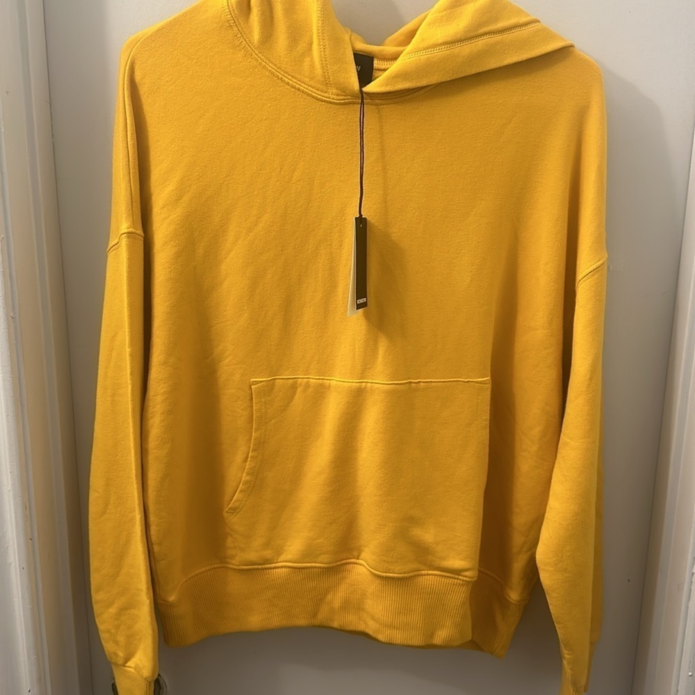 NWT Monrow Supersoft Fleece Slouchy Pullover Hoodie size XS - Picture 4 of 13